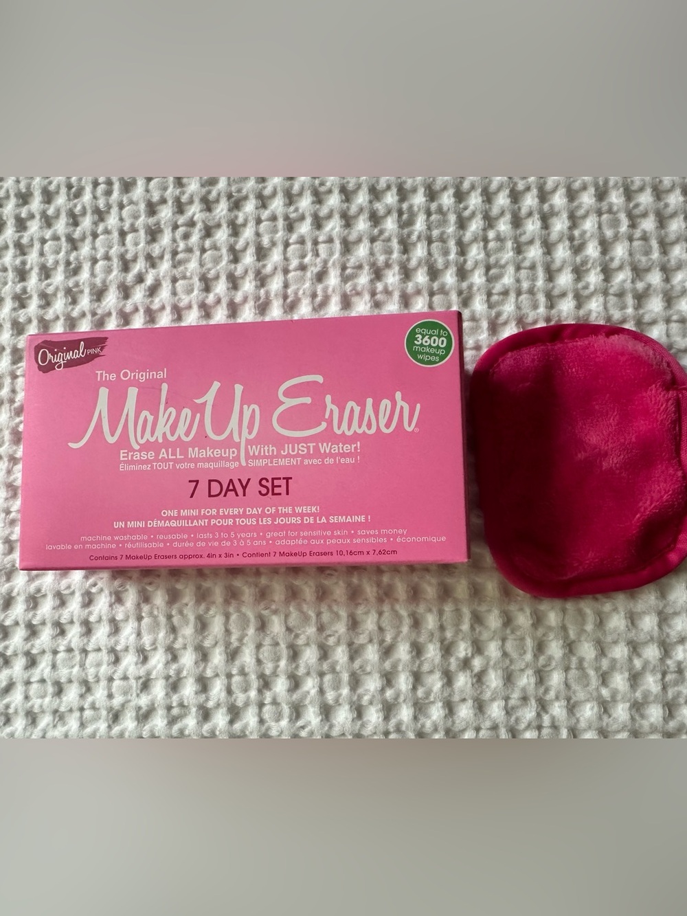 MakeUp Eraser 7 Day Set - Hot Pink